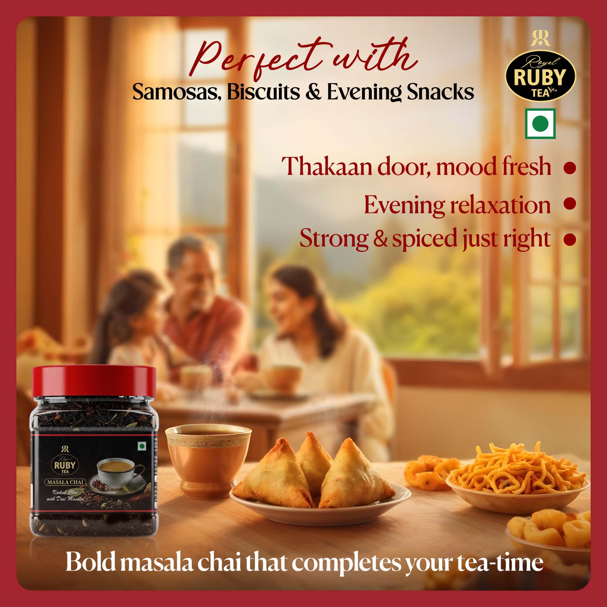 Royal Ruby Masala Tea 250gms Jar